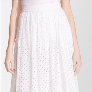 Kate Spade White Eyelet A-Line Skirt. Beand New No Tag